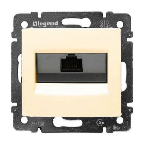 Розетка 1xRJ45 Cat.5 Legrand GALEA LIFE, бежевый