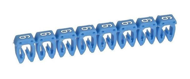 Маркер CAB 3 - для кабеля 4-6 мм² - цифра 6 - синий